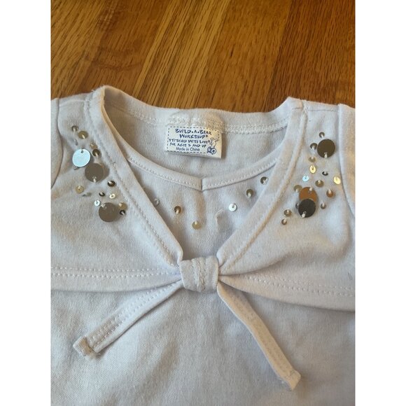 Build-A-Bear Workshop Outfit With Sequin Top & Denim Shorts For Ages 3 & Up - Picture 5 of 8